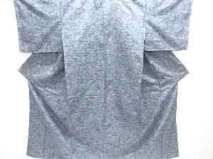 花模様織り出し十日町紬着物